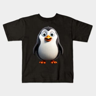 Cute Animal Characters Art 9 -penguin- Kids T-Shirt